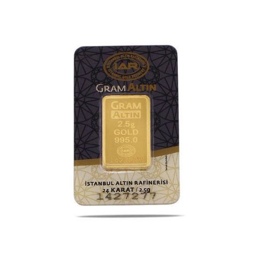 2.5 Gram Külçe Altın Saf Altın 24 Ayar (İAR Külçe Altın) resmi
