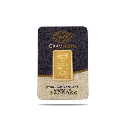 Picture of 5 Gram Gold Bar Fine Gold 24K (IGR Gold Bullion)