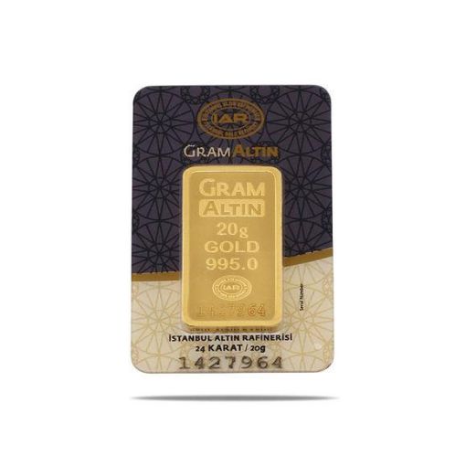 Picture of 20 Gram Gold Bar Fine Gold 24K (IGR Gold Bullion)