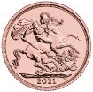 Изображение Золотая монета Соверен Елизаветы II 2021