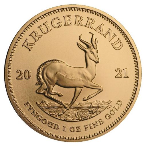 Изображение Золотая инвестиционная монета Крюгерранд 1 унция 2021