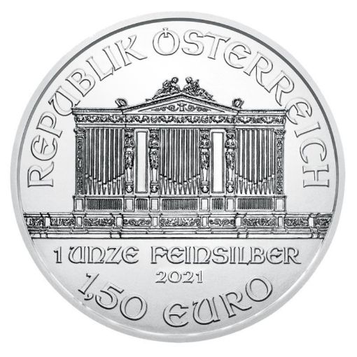 Изображение Венская филармония Серебряная монета 1 унция 2021