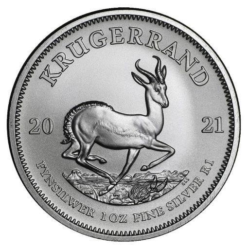 1 OZ Krugerrand Gümüş Para 2021 resmi