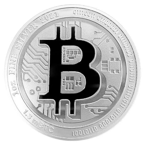 Picture of 1 OZ Silver Coin Bitcoin 2021