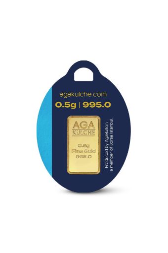 Picture of 0.5 Gram 24K Gold Bar Fine Gold (AgaKulche)