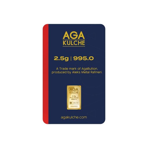 Picture of 2.5 Gram 24K Gold Bar Fine Gold (AgaKulche)