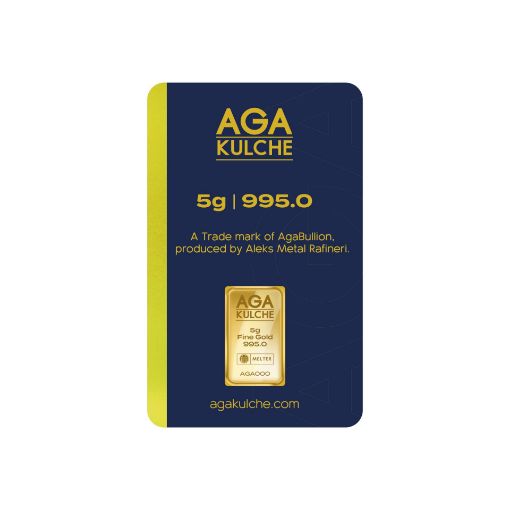 Picture of 5 Gram 24K Gold Bar Fine Gold (AgaKulche)
