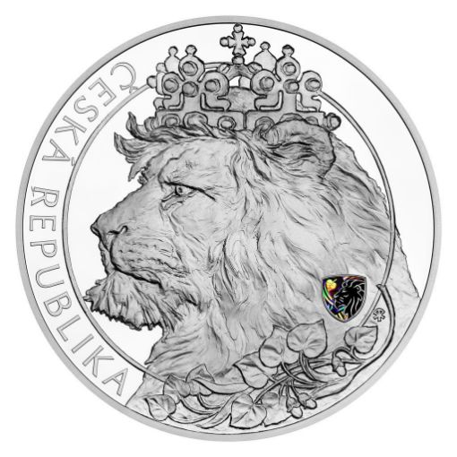 1 Kilo Coin Czech Lion (2021) Silver 999 resmi