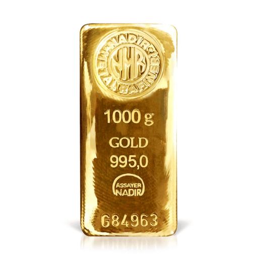 AgaKulche Nadir 1 kg. 24 ayar (995) Külçe Altın resmi
