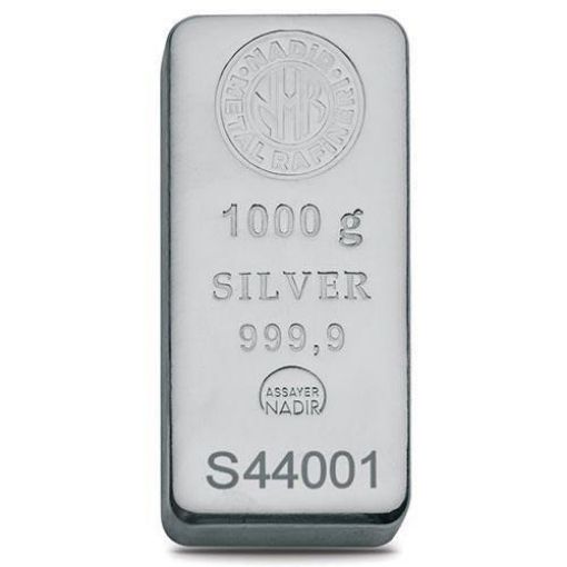 AgaKulche Nadir 1000 Gram 999‚9 Gümüş Külçe resmi